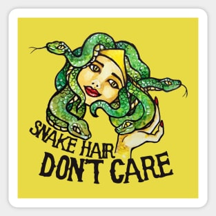 Snake Hair Don't Care Medusa Sticker